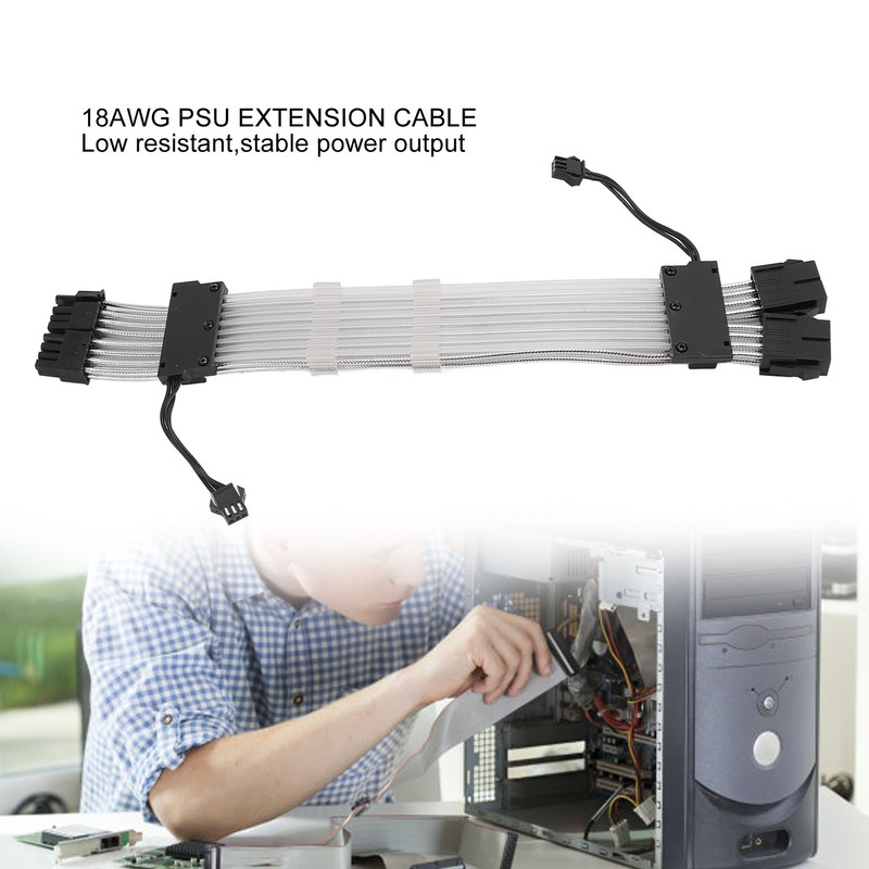 RGB PSU Cables ARGB GPU Power Supply Cable 2x8 Pin