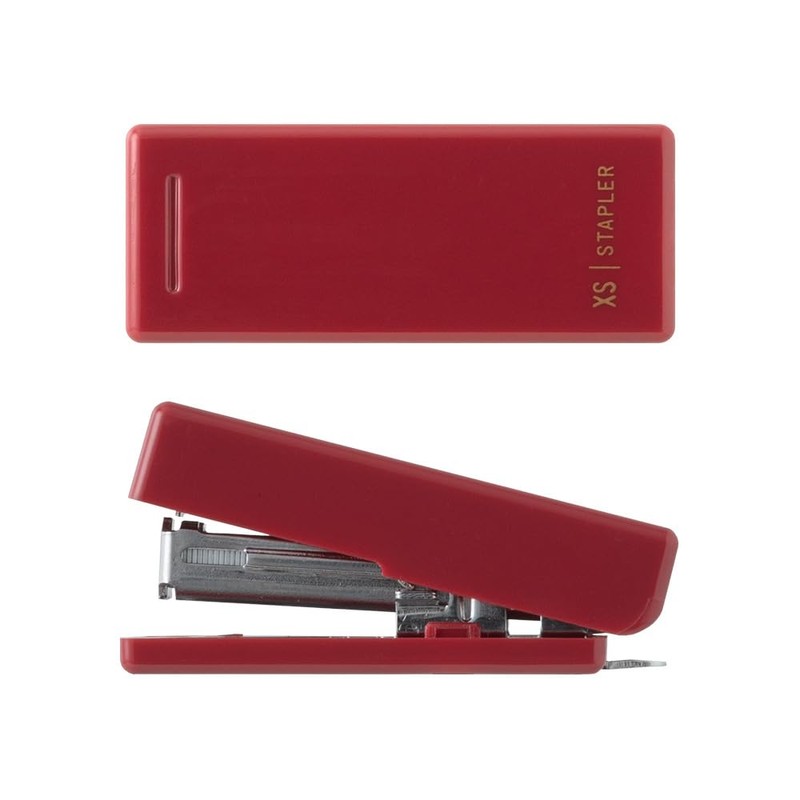Midori XS Compact Stapler, Brick Red A 35640006