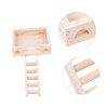 SUPVOX Hamster Climbing Ladder and Standing Platform Natural Design for