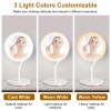 2 In 1 Portable USB Rechargeable LED Lighted Makeup Mirror