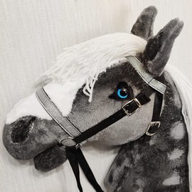 Dapple Gray Hobby horse A3 Stick horse for children Horse toy on stick