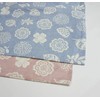 Seat Cover 55 x 59 cm Camellia Pattern Sax 100%