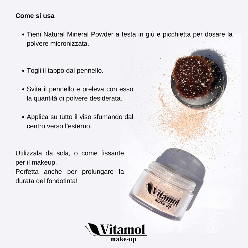 Vitamol Make-up Natural Mineral Powder Organic Natural Micronised Powder 14