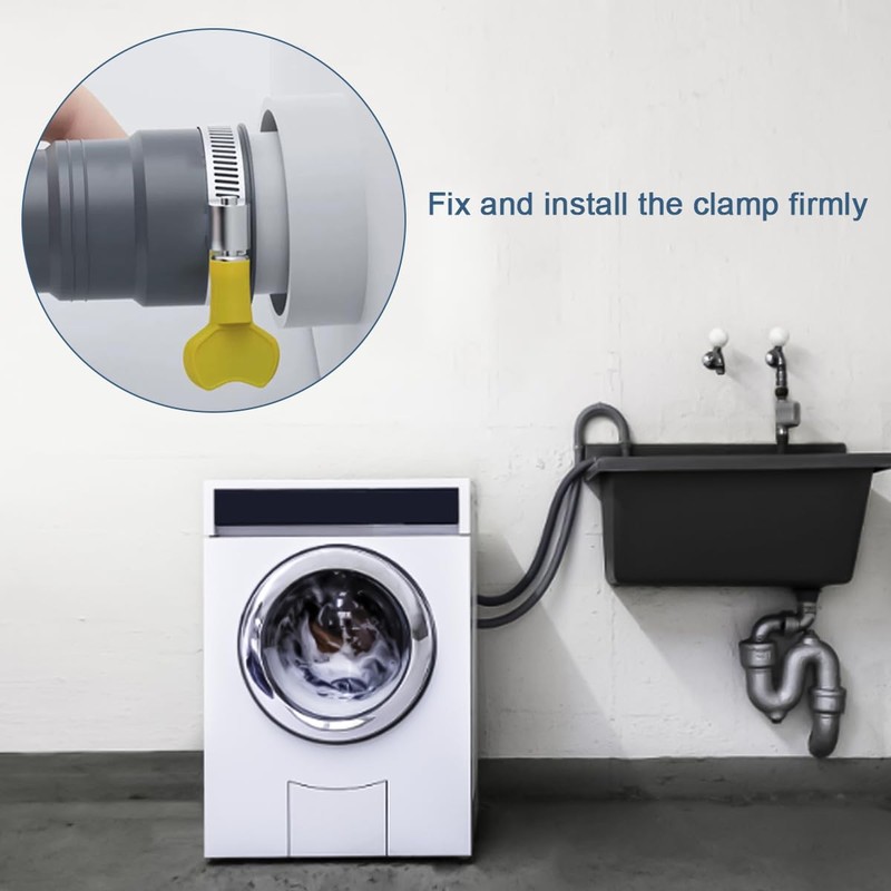 20FT Flexible Corrugated Drain Hose for Washing Machine & Dishwasher