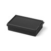 Cambridge 9468IMTW 15-Cube Black Silicone Ice Mold With Lid