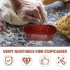 Garneck 1000pcs Mini Loaf Pan Liners Oval Baking Cups and