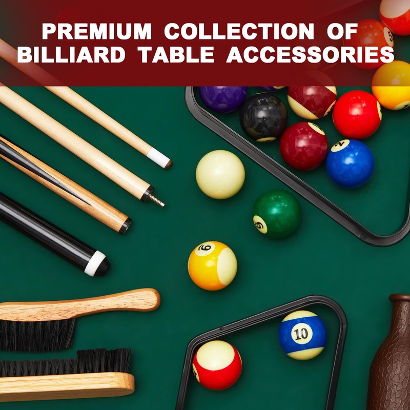 Jenaai Christmas Pool Table Accessories Gifts 16 Pcs Billiard Balls