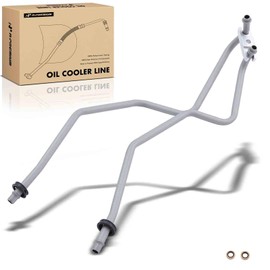 A-Premium Upper Inlet and Outlet Automatic Transmission Oil Cooler Line Hose Assembly Compatible with Jeep Liberty 2008-2012 V6 3.7L