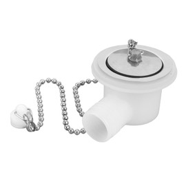 RV Sink Drain Connector Right Angle Space Saving Stainless Steel Yacht Drain Adapter ABS Material