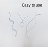 200 Pcs 6" Garden Plastic Plant Twist Ties Reusable White