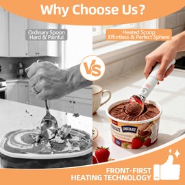 Heated Ice Cream Scoop, 158°F Rechargeable Electric Scooper