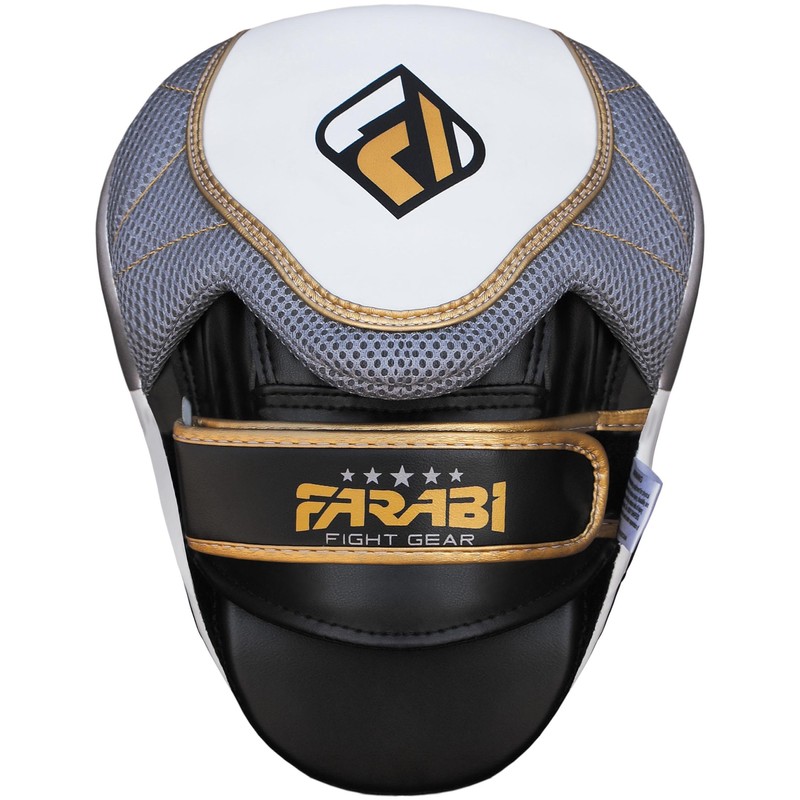 Farabi Sports Curved Focus Pads, Hook & Jab Mitts, Boxing