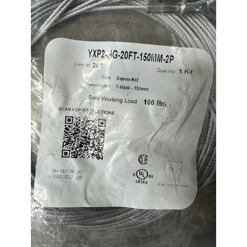 Gripple Y-Hook Express No2 YXP2-HG-20FT-150MM-2P