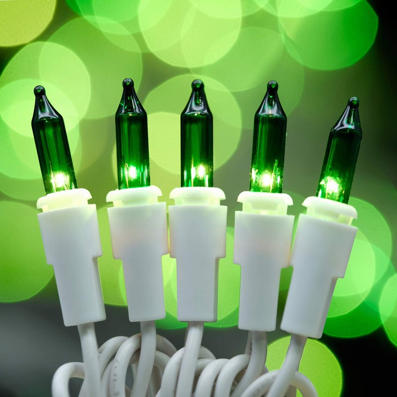 UL Certified 66 Feet 200 Count Green Christmas String Lights,