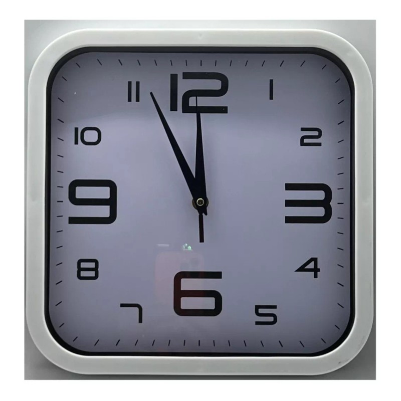 Argenmexwatch Reloj De Pared Clasico Silencioso Cuadrado Vintage