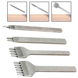 Punch Prong Hole Punch Chisel Diamond Leather Craft DIY Tool 1-Prong Punch SE02651 100ea