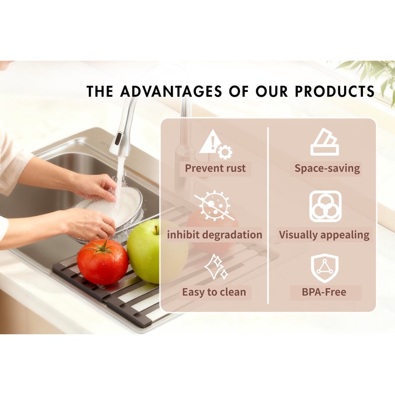 Miao Steward Over The Sink Kitchen Dish Drying Rack Organizer