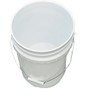 3.5 Gallon Plastic Buckets & Pails White - 3 Pack