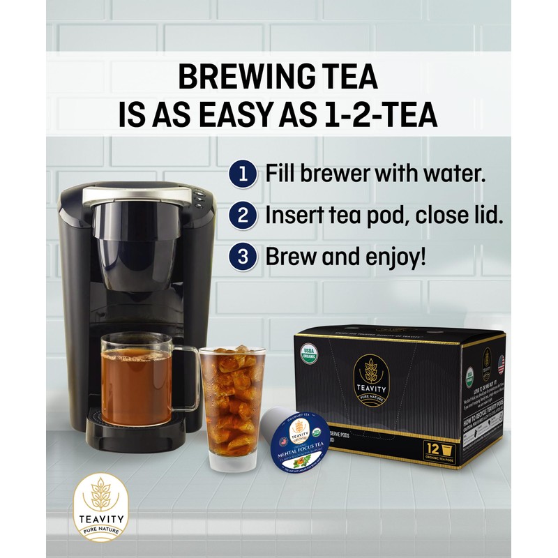 Organic Tea Pods with Moringa, Pepeppermint, Holy Basil & Turmeric