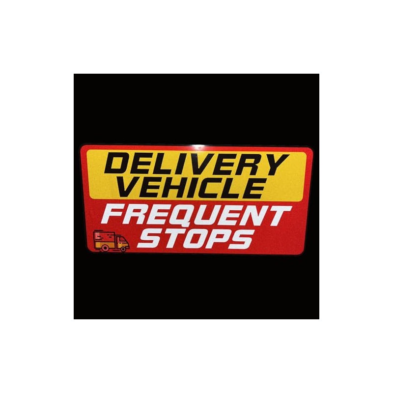 Delivery Driver Car Sticker 9 × 4.3 Inches Reflective Delivery