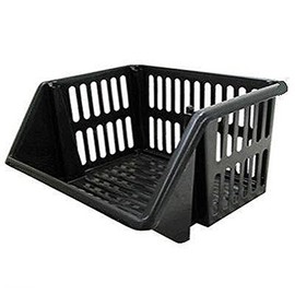 Whitefurze Vegetable Rack, Black 35 cm
