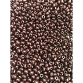 PRECIOSA Czech Glass 6/0 E Beads (Loose Seed Beads)Opaque Dark Brown-1/2 Kilo(500 Grams)
