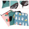 minkissy 3pcs Sanitary Napkin Organizer Compact Toiletries Bag Pouch for