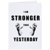 Large (A4) 'Stronger Today, Unbreakable Tomorrow' Blank Greeting Card (GC00068630)
