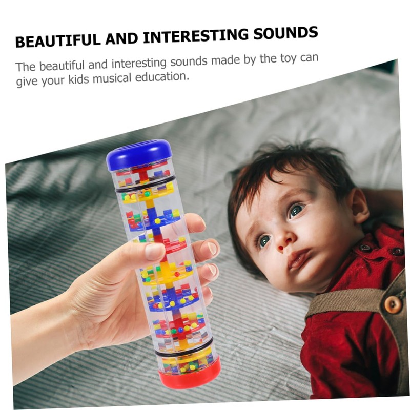 Kisangel 2pcs Rain Stick for Musical Educational Instrument Sensory Development