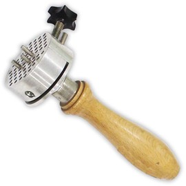 Jewel Tool 2.5" Universal Parters Holder Tool | 2" Diameter Holder W/ 60 Holes | Comes with 8 Pins | Wooden Handle | Great For Holding Small Parts/Tools For Jewelry Making, Arts & Crafts, & Repairs