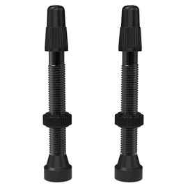 WTB Aluminum Tubeless Presta Bicycle Valve (2 Pieces, 46mm, Black)