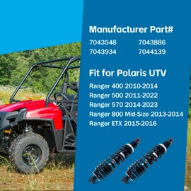 Rear Shock Absorber for Polaris Ranger 400 500 570 800-Mid-Size ETX Replaces 7043548, 7043886, 7043934, 7044139