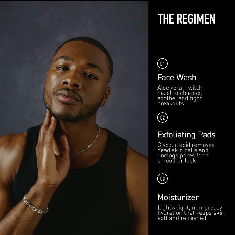 Bevel Facial Skin Care Set for Men - Mens Skincare