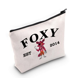 JXGZSO Horror Game Lover Gift Toy Movie Makeup Bag Horror Movie Inspired Gift Gamer Themed Gift 5NAF Merch