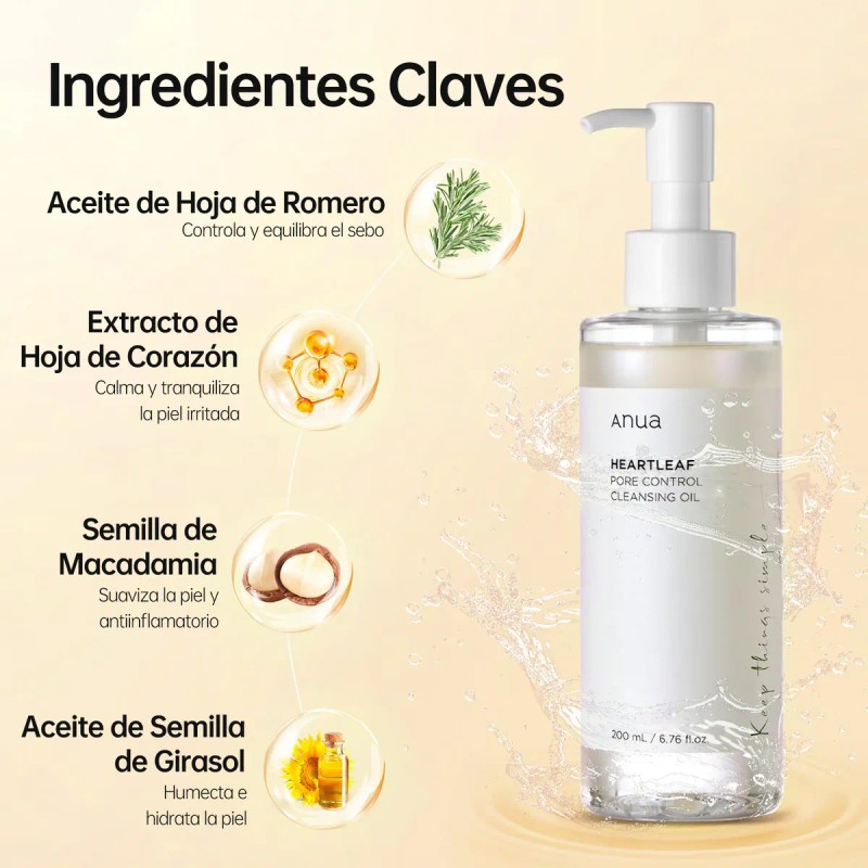 Anua Aceite Heartleaf Limpieza Profunda 200ml