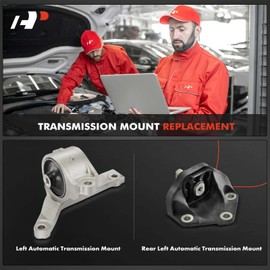 A-Premium 2PCS Transmission Mount Set Compatible with Acura TL 2007 2008, 3.2L 3.5L, Automatic Transmission, Replace# 50850STXA03
