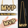 Loetere 2 Pcs MVP Chains Gold Champion Award Winner Prize