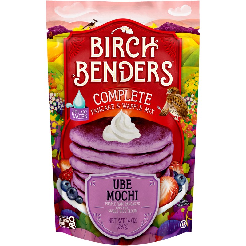 Birch Benders Ube Mochi Pancake & Waffle Mix, 14 oz