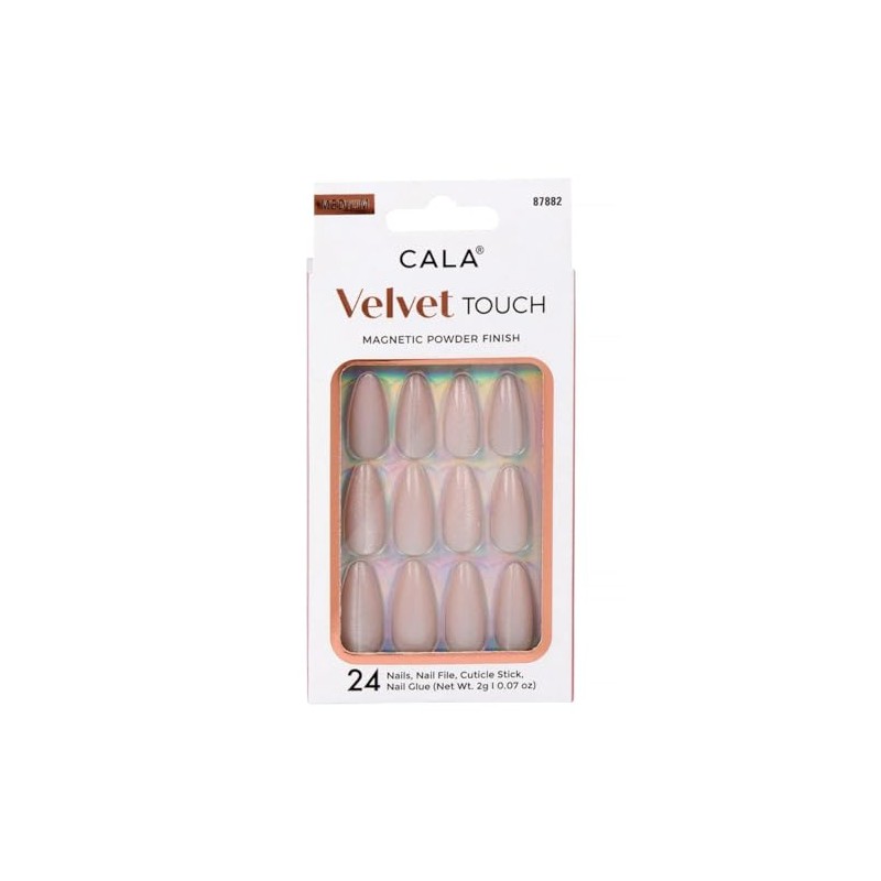 CALA. - "Velvet Touch" uñas postizas medianas (24 uñas postizas