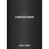 Alpha Edition - Campustimer Black 2024/2025 Semester Planner, 15 x