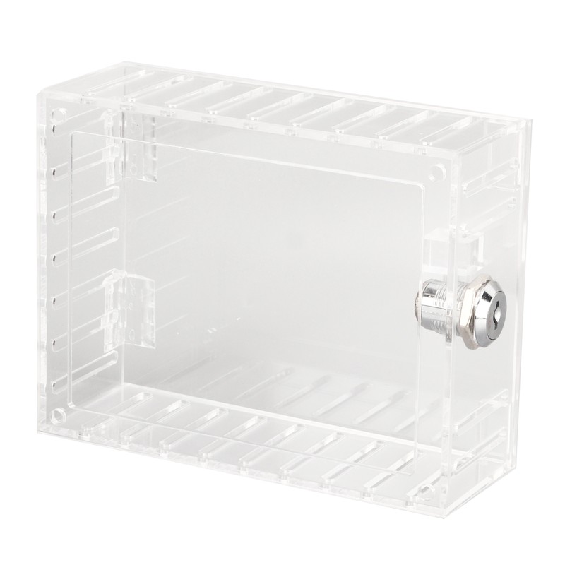 Thermostat Lock Box Transparent Acrylic Universal Clear Cover with 2