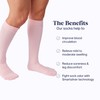 Comrad Nylon Knee High Socks - 15-20mmHg Graduated Compression Socks,