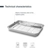 Lacor - 15566 Essential Rack Tray, Stainless Steel, High Thermal