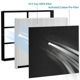 BreshAir 1183050K True HEPA Replacement Filter for Whirlpool Whispure Air Purifier Model Pro 2000 and WPPRO2000 Series, WPPRO2000M, WPPRO2000P, WPPRO2000B, Part # 1183050K & 8171510K (8171510)