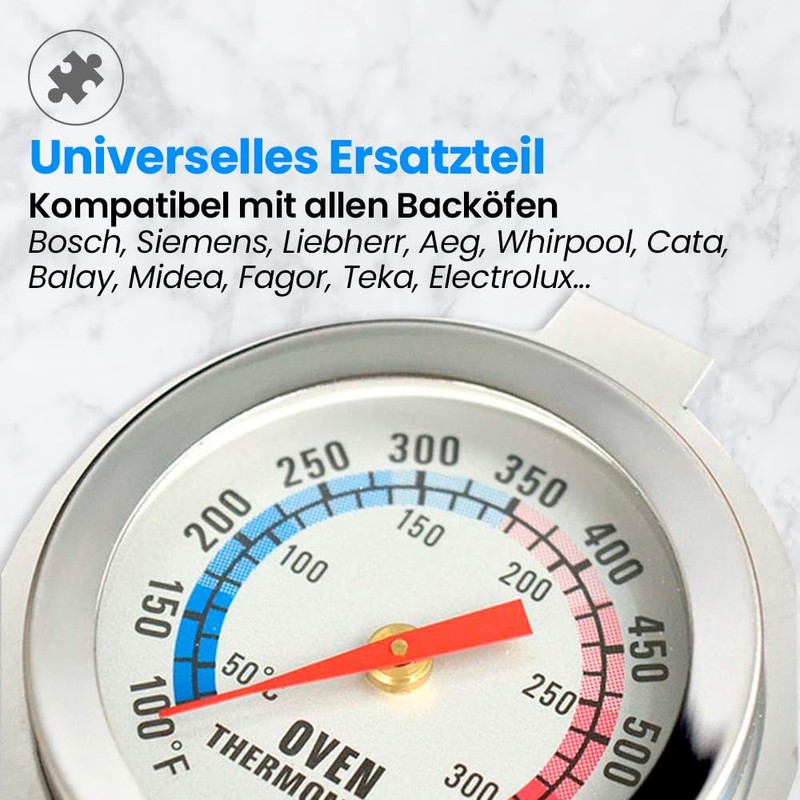 Anakel Home 300° Universal Oven Thermometer Stainless Steel Oven Temperature