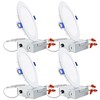 TORCHSTAR 6 Inch Ultra-Thin LED Recessed Light with Junction Box,