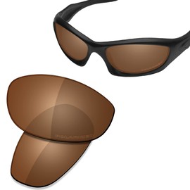 Saucer Premium Replacement Lenses for Oakley Monster Dog Sunglasses High Definition - Amber Brown Polarised, Amber Brown Polarised