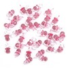 Adorox (144 Pieces) Pink Acrylic Baby Pacifiers Baby Shower Decoration