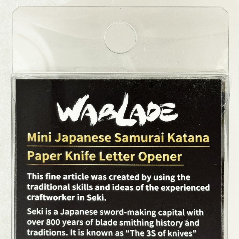 Wablade Mini Japanese Samurai Katana Sword Paper Knife Letter Opener