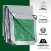10x12 Heavy Duty Waterproof Tarp, 7 Mil Thick, High Durability,